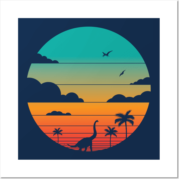 Cretaceous Sunset Wall Art by StevenToang